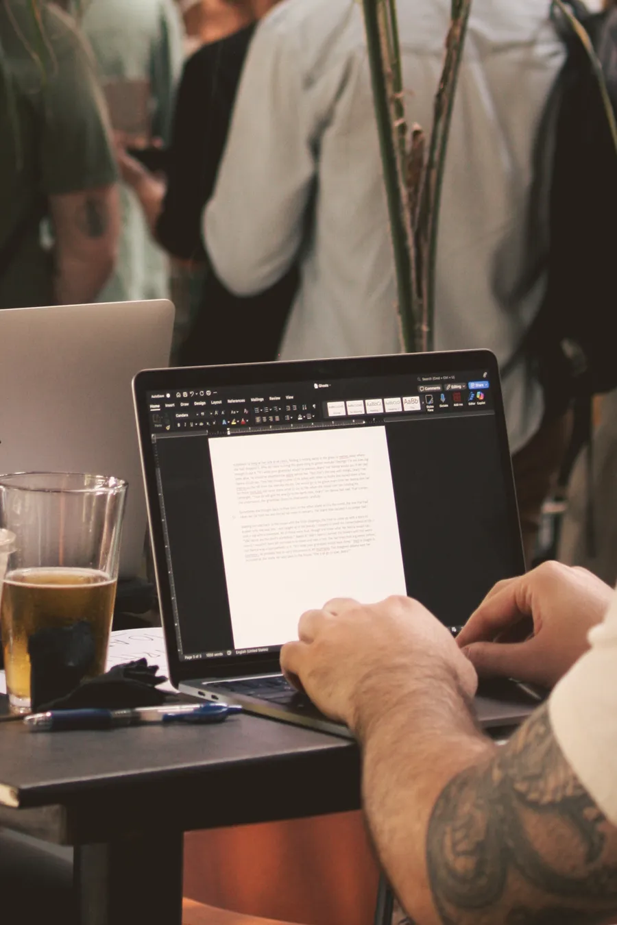 Novel writers working together during an ATX Writing Club course